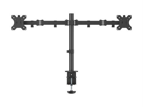 Non Communiqué Act - Kit De Montage (Attache-Support, Serre-Joint, Pied) - Bras Doubles Réglables - Pour 2 Écrans Lcd - Aluminium, Plastique, Acier - Taille D'écran : 34" - Interface De Montage : 75 X 75 Mm - Montrable Sur Bureau
