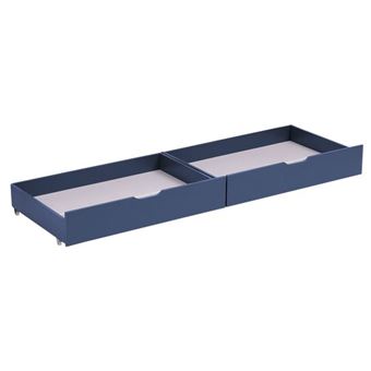 Tututry Lot de 2 bacs de rangement à roulettes XXL sous le lit avec couvercles et étiquette, tiroir en métal à roulettes pour chaussures, vêtements, livres, jouets (noir) 60 l