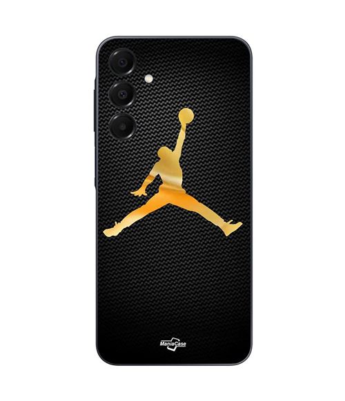 Coque Samsung Galaxy A16 Jordan logo 23 nike basketball couleur dorée Maniacase