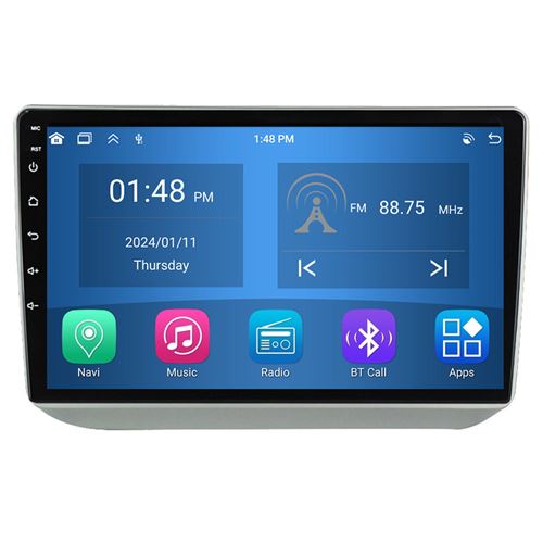 Autoradio RoverOne® Bluetooth CarPlay Android Auto Navigation 4Go RAM 64Go ROM pour Skoda Fabia 2 2007-2014