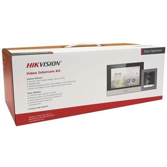 Kit interphone vidéo couleur connecté Hikvision DS-KIS602 - 1