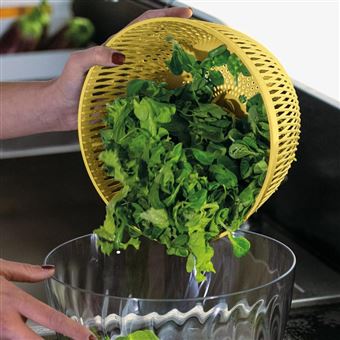 Essoreuse à salade 26 cm Spin&Store jaune - Guzzini - Jaune - Plastique -  Ustensile de cuisine - Achat & prix