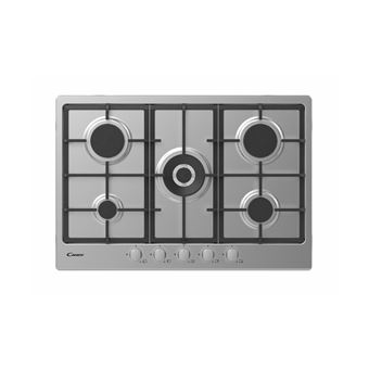 Plaque de cuisson encastrable Candy CHG74WX Gaz 5 feux Inox - 1