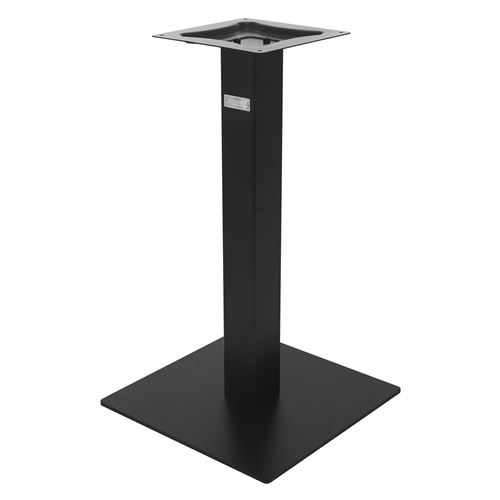 ML-Design Cadre de Table Individuel Pied Noir, Hauteur 72 cm, Acier Laqué Époxy, Colonne