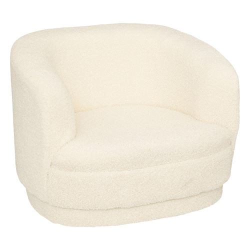 Non Communiqué Blanc Fauteuil Enfant Bouclette Sky Atmosphera