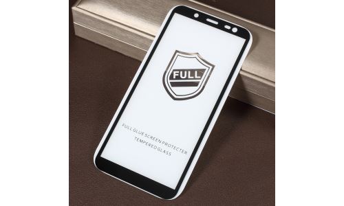 film protecteur d'écran en verre trempé Galaxy J6+ 2018 noir