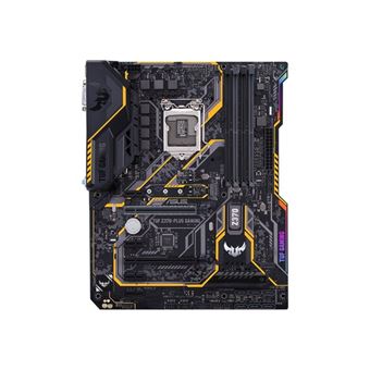 ASUS TUF Z370-PLUS GAMING - Carte-mère - ATX - LGA1151 Socket - Z370 Chipset - USB-C, USB 3.1 Gen 1, USB 3.1 Gen 2 - Gigabit LAN - carte graphique embarquée (unité centrale requise) - audio HD (8 canaux) - 1