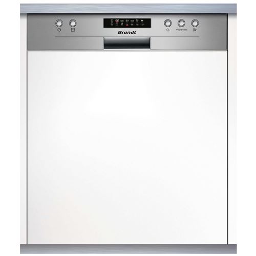 Brandt Bdb424Lx - Lave-Vaisselle - Encastrable - Largeur : 59.8 Cm - Profondeur : 57 Cm - Hauteur : 81.5 Cm - Inox