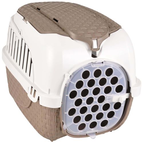 Cage de transport, Tour Taupe. taille XS. 33 X 52 X 34 cm. pour petit chiens ou chats - Bama pet - FL-517589