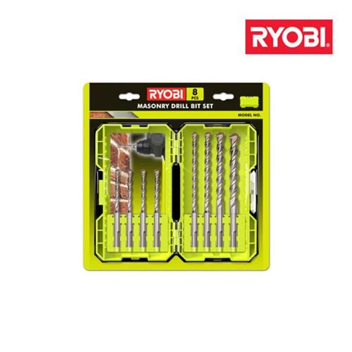 Coffret Empilage 8 Forets Sdsplus Ryobi Rak08Sds2