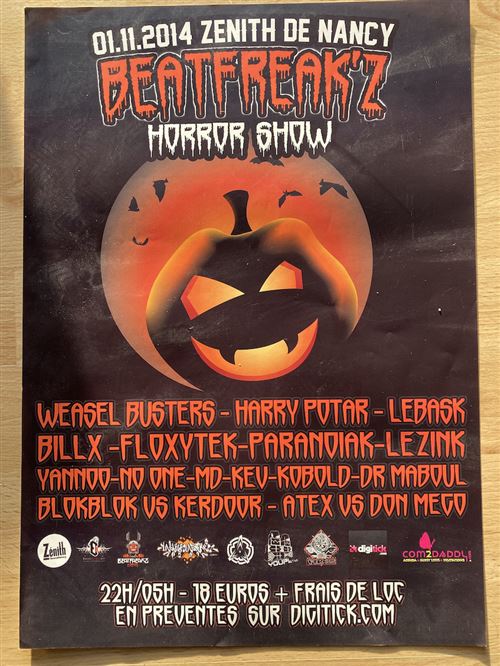 Beatfreak'Z - Horror Show - 30x40cm - Affiche