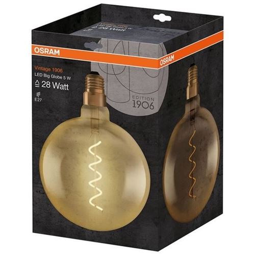 OSRAM 4058075092013 Vintage 1906® LED CLASSIC GLOBE 4W 820 Gold E2...