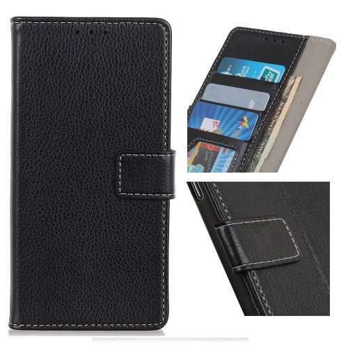Etui en PU avec support noir pour Samsung Galaxy A50