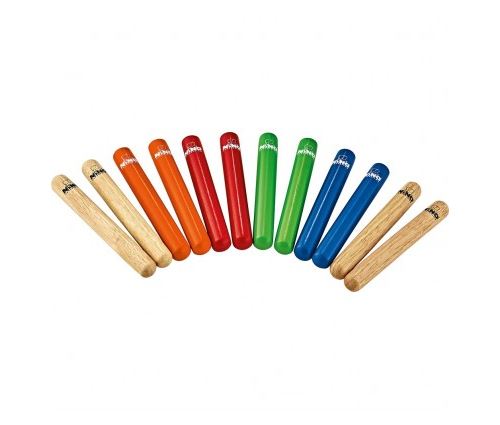 NINO PERCUSSION NINO NINO502MC - 6 PAIRES DE CLAVES NINO BOIS - PETITS