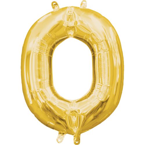 Amscan ballon d'aluminium lettre O 25 x 33 cm or