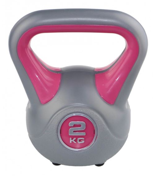 Sveltus kettlebell fit rose/gris 2 kg