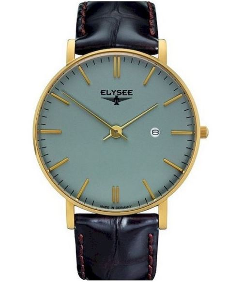 Elysee Montre pour Homme Analogiques Quartz avec Bracelet de Cuir 98002