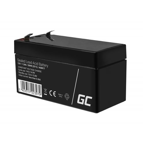 Green Cell AGM Batterie au plomb 12V 1.2Ah