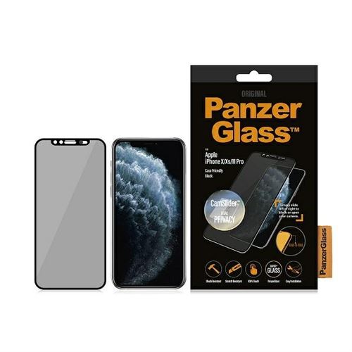 PanzerGlass CamSlider Dual Privacy - Schermprivacyfilter voor mobiele telefoon - zwart - voor Apple iPhone 11 Pro, X, XS
