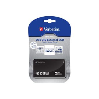 Verbatim Store n Go External SSD SSD 256 Go externe portable USB 3.0 noir brillant Disques durs externes Achat prix fnac