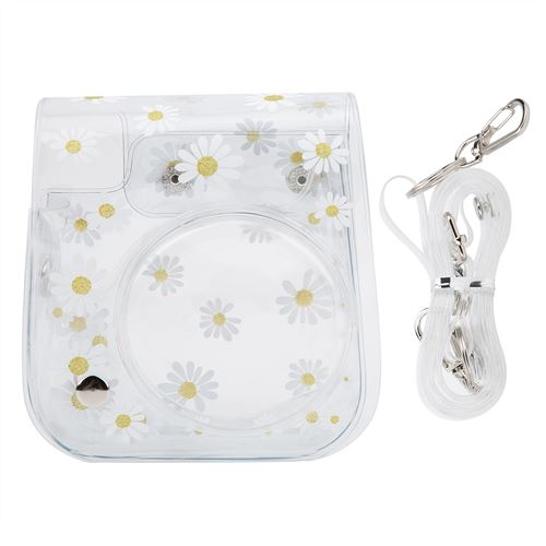 Housse de protection Fujifilm Instax Mini 11/9/8 en PVC - Marguerite Transparent