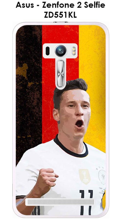 Coque Asus Zenfone 2 Selfie ZD551KL design Draxler & Drapeaux