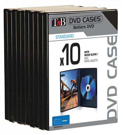 Sans Marque Pack de 20 Boîtier CD/DVD simple standard pour un disque à prix  pas cher