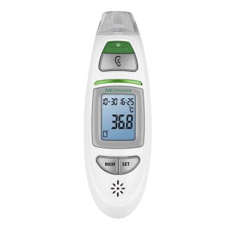 Thermomètre Médical Medisana TM 750 Connect - Frontale/Auriculaire, Digital, Bluetooth, 6en1