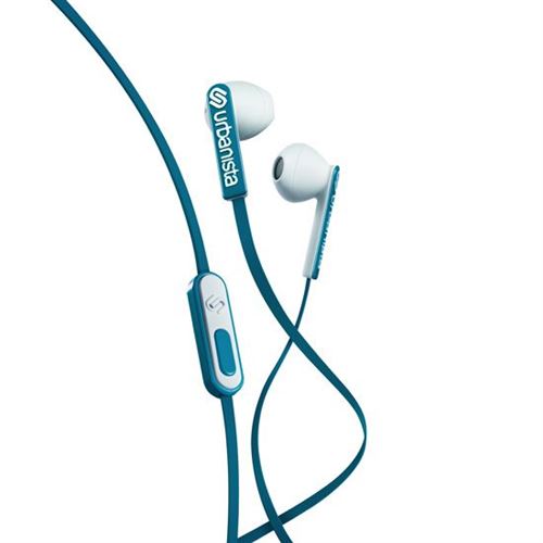 Urbanista San Francisco - In-ear hoofdtelefoons met micro - inwendig - met bekabeling - 3,5 mm-stekker - blauw petroleum