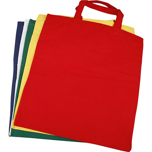 Creative sac en coton 38 x 42 cm couleurs variées 5 pièces