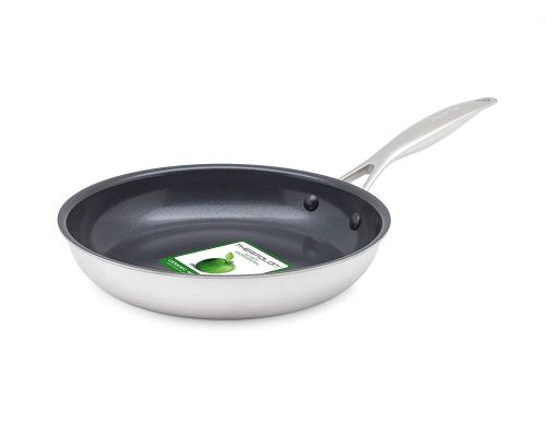 Greenpan Venice Pro Biply Cc000395-001 Poêle Acier Inoxydable, Inox, 24cm
