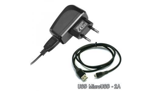 Pack Micro-USB avec prise secteur vers USB 2A + câble micro-USB