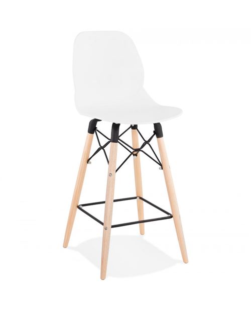 Paris Prix - Tabouret De Bar Scandinave astral 105cm Blanc