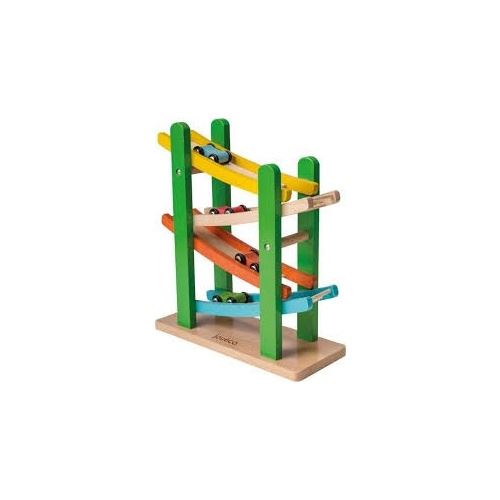 Jouéco circuit de rampe en bois de 5 pièces