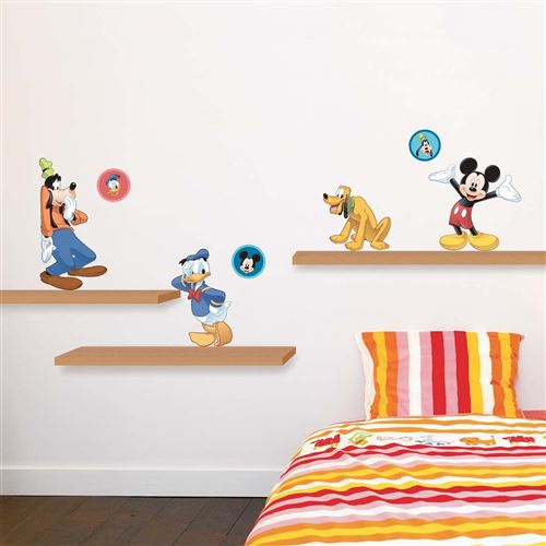 Nouvelles Images - Sticker mural Mickey et 3 copains