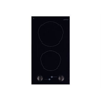 Airlux ATH32K - Vitrocéramique - 2 plaques de cuisson - Niche - largeur : 27 cm - profondeur : 49 cm - verre noir
