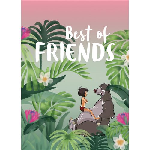 Poster Disney Le livre de la Jungle - Les meilleurs amis 40 cm x 50 cm