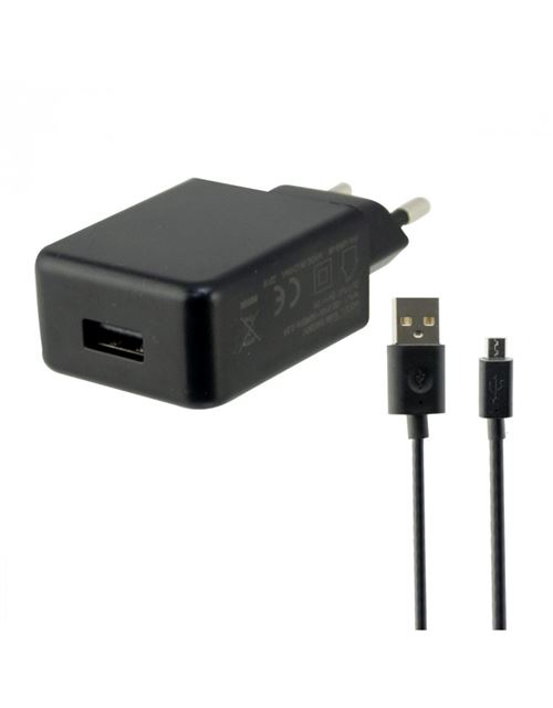 Cs 2a + Calbe Micro Usb 1m Noir Ksix