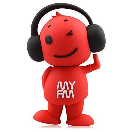 818-TEch No4400080002 clé USB (4 Go) drôle musique DJ Radio FM rouge