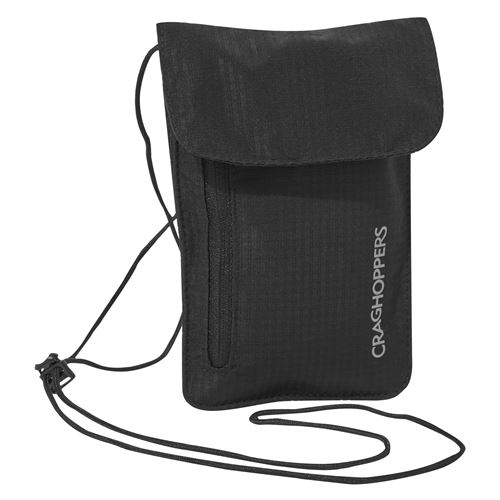 Craghoppers pochette de cou 18,5 x 13 cm polyester noir