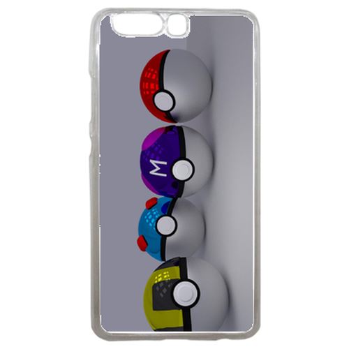 Coque Pokeball Compatible P10 Transparent