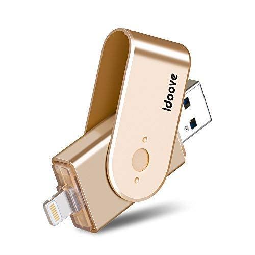Idoove USB Flash Drive avec connecteur Lightning Extension de mémoire pour iPhone iPod iPad Ordinateur Mac pour Ordinateur Por