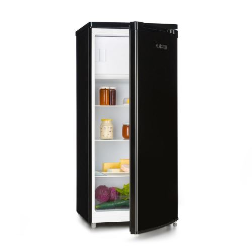 Klarstein Samara L Réfrigérateur 181 L avec freezer - Crisper bac à légumes & clayettes amovibles - Classe A+ - noir