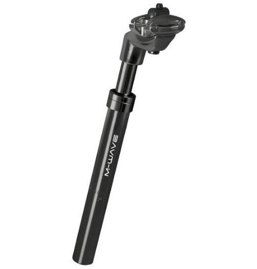 M-Wave la tige de selle élastique 315 x 25,4 mm noir d'aluminium