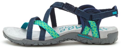 Merrell Terran Lattice II Féminin Sandales en Navy & Aqua Bleu J56517