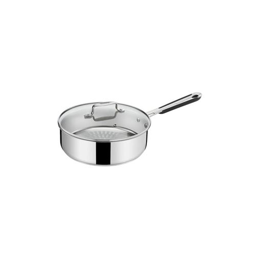 Tefal Pro Inox Sauteuse 24 Cm + Couvercle En Verre - Tous Feux Dont Induction