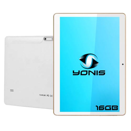 Generique Blanc Tablette 10.1 Android Lollipop Telephone 3G Quad Core Double Sim Gps 16Go Yonis - Image 2