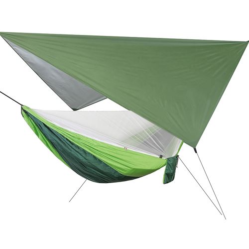 Hamac de camping suspendu portable avec couverture anti-pluie pour jardin de cour