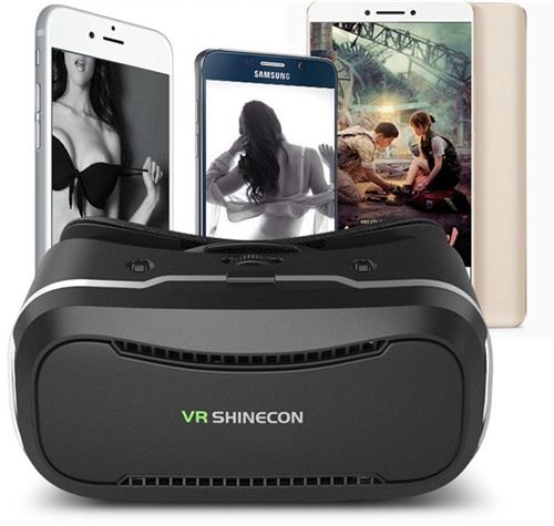 Casque VR pour Smartphone Realite Virtuelle Lunette Jeux Reglage