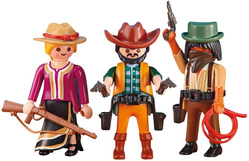 Playmobil 6278 - 2 Cow-Boys et Une Femme (Neuf En Sachet)